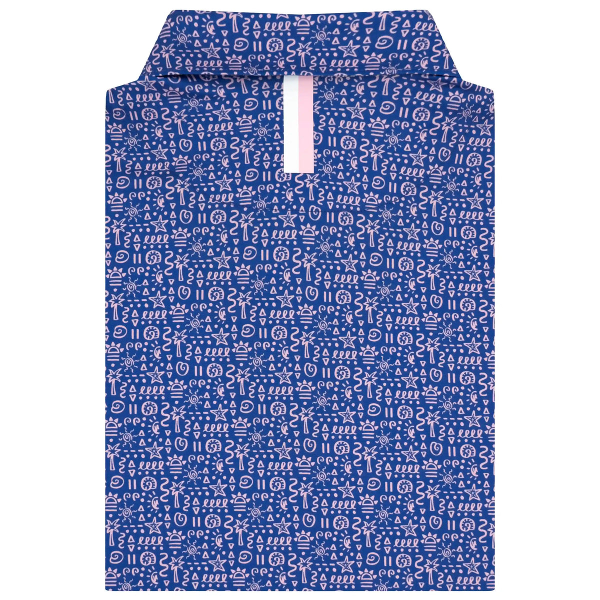 The Sandscript 2.0 | Performance Polo | The Sandscript 2.0 - Bunker Blue/Lotus Pink