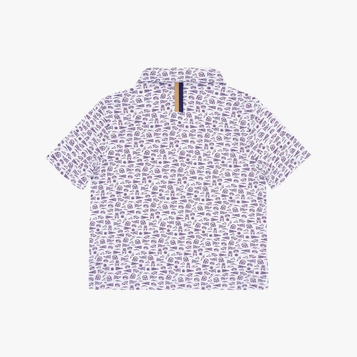 The Lil' James Madison Gameday 2.0 | Collegiate Polo | The James Madison Gameday 2.0 - White/Dark Violet - 1