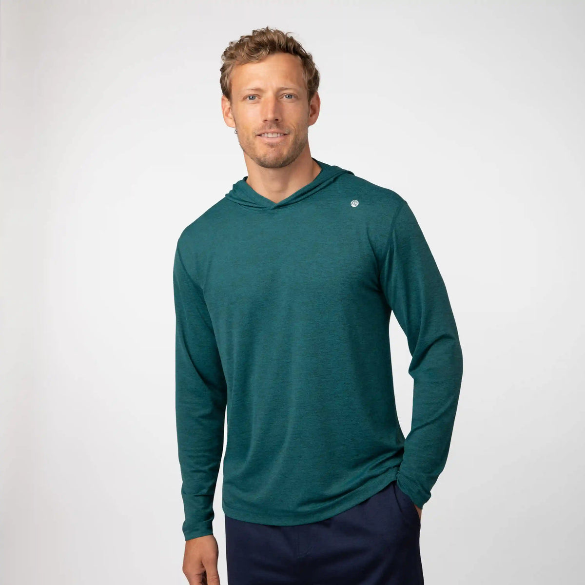 Blitz Tech Hoodie 2.0 | Heather - Midnight Green/Midnight Green