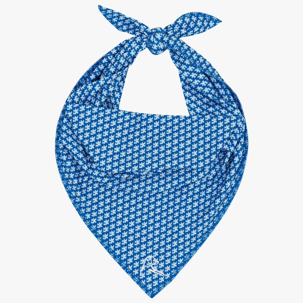 The Kentucky Icon | Collegiate Bandana | The Kentucky Icon - Azure Blue/White