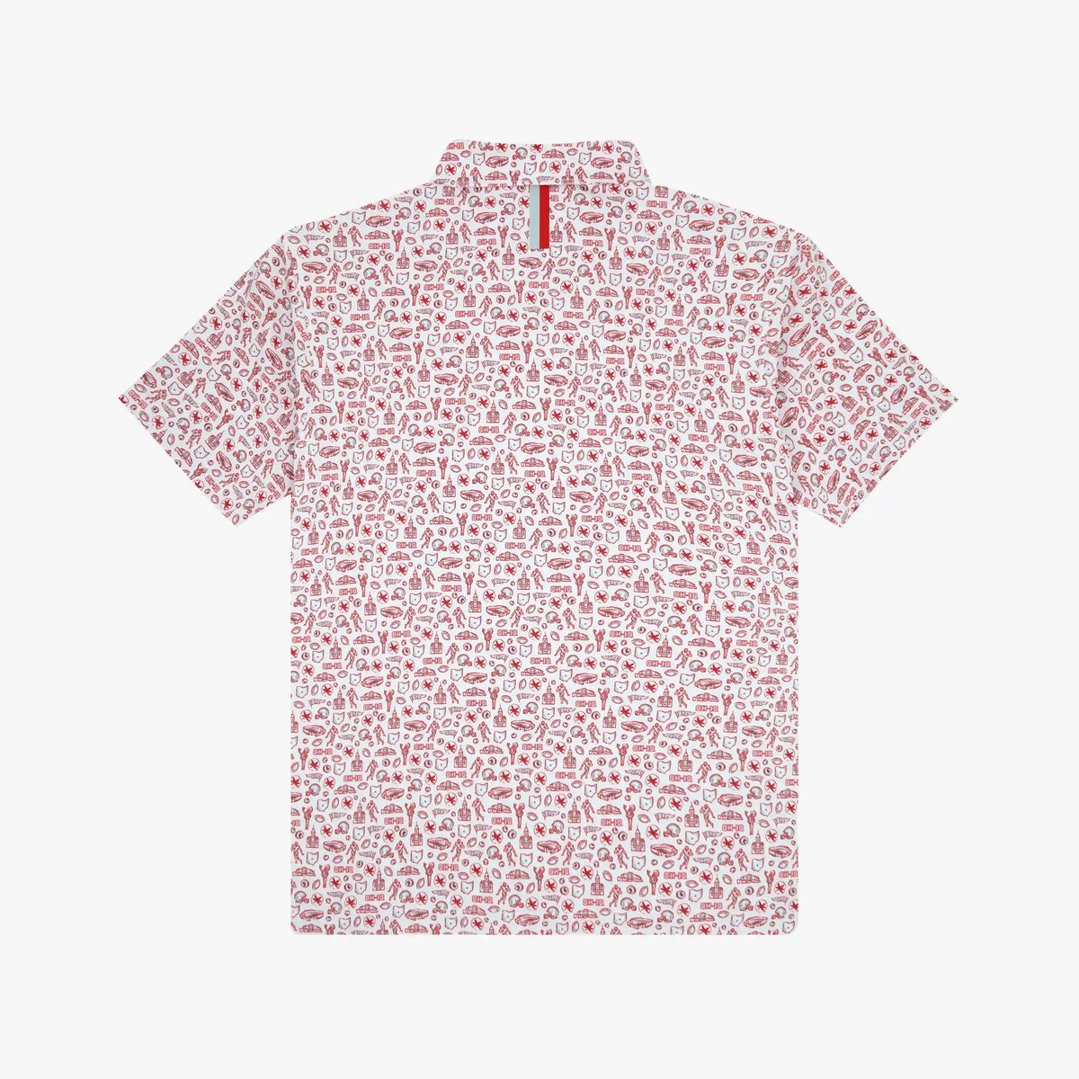 The Youth Ohio State College Town | Collegiate Polo | The Ohio State College Town - White/Roar Red - 1