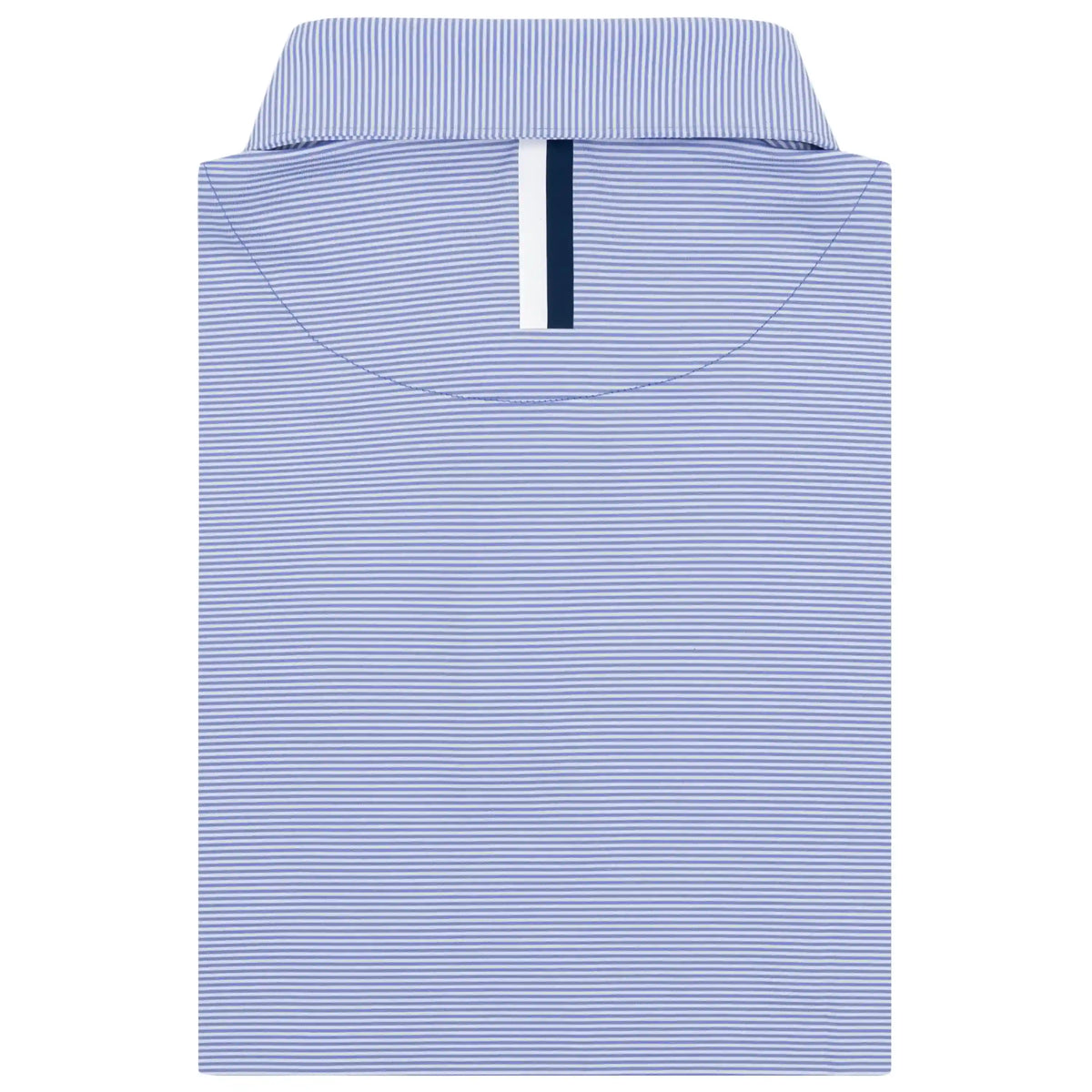 The Crispy Stripe | Performance Polo | The Crispy Stripe - Lavender Blue/White