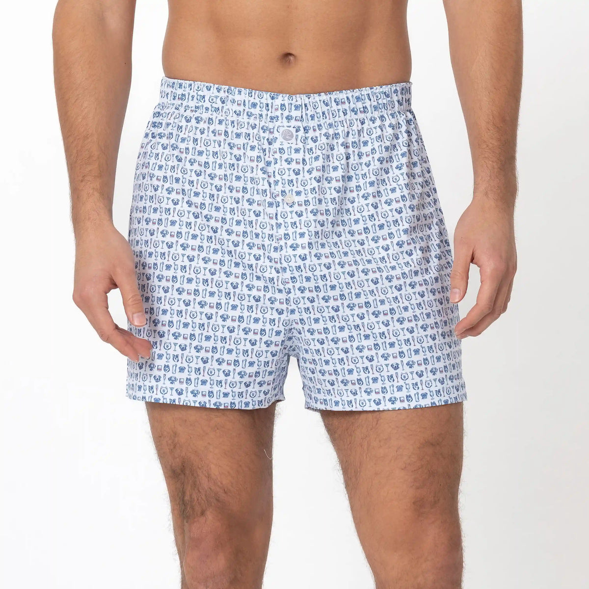 Breeze Performance Boxer | The Hair Of The Dog - White/Short Stop Blue