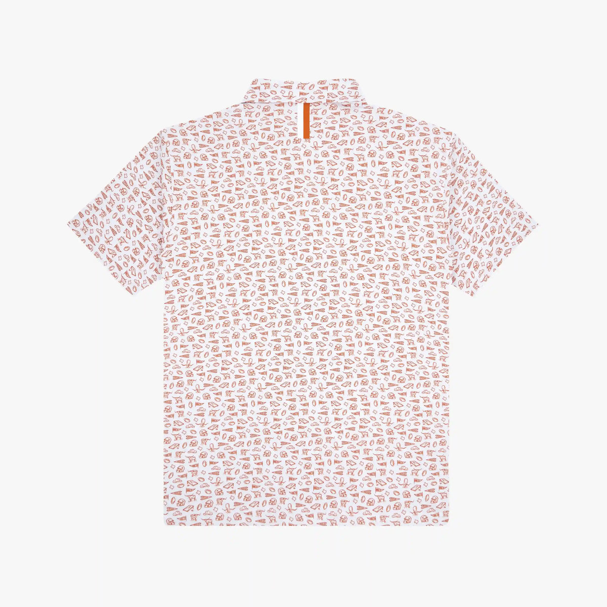 The Youth Texas Gameday 2.0 | Collegiate Polo | The Texas Gameday 2.0 - White/ Rust Orange - 1