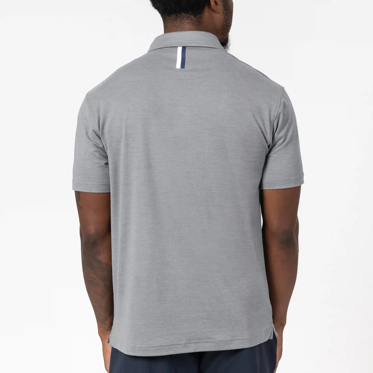 Tailwind Performance Polo | Heather - Stainless Steel/Thunder Grey