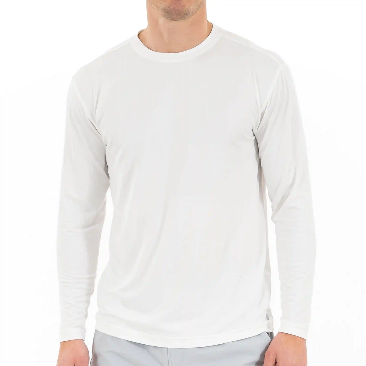 Tailwind Performance Long Sleeve Tee | Solid - White