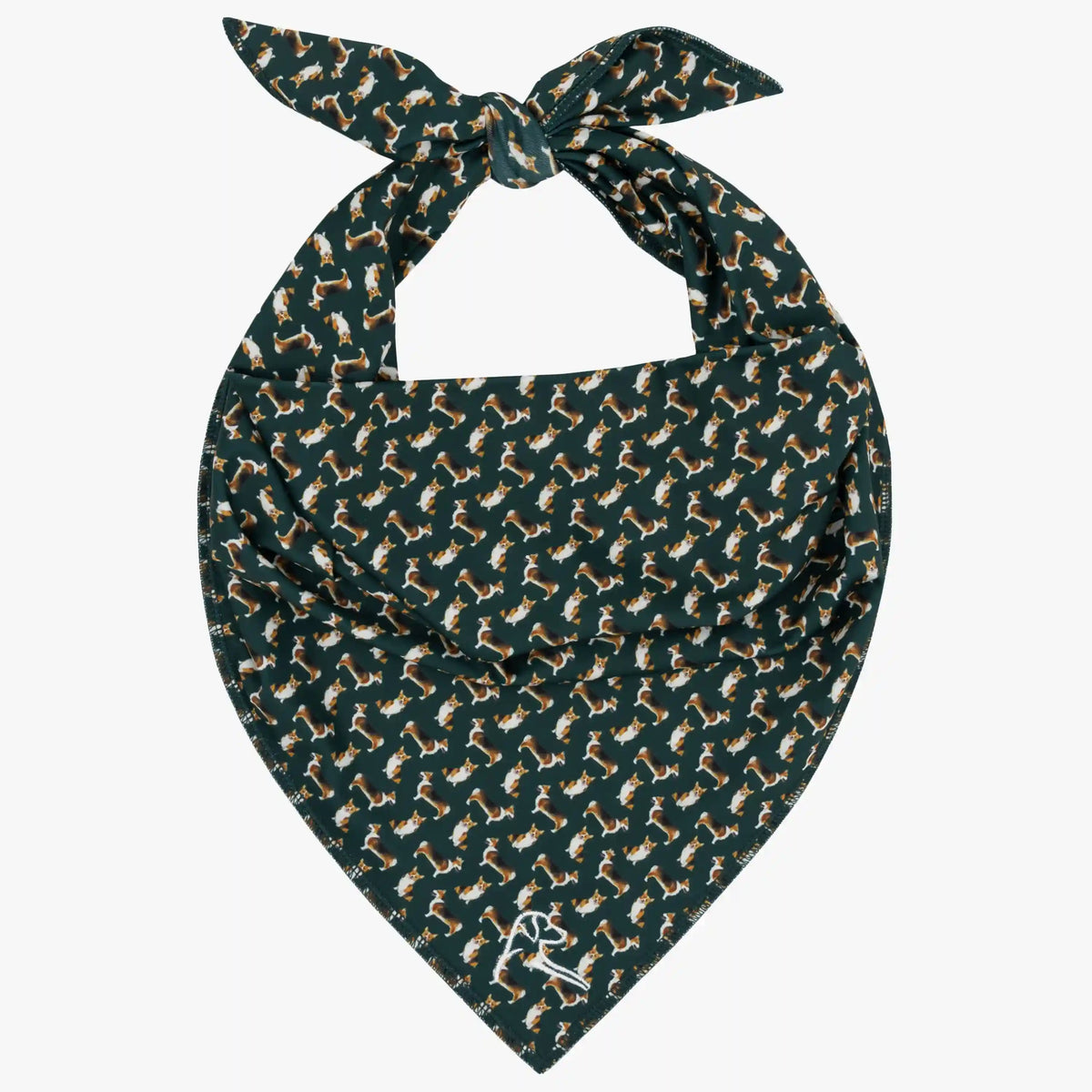 The Corgi | Performance Bandana | The Corgi - Ponderosa Green/Black