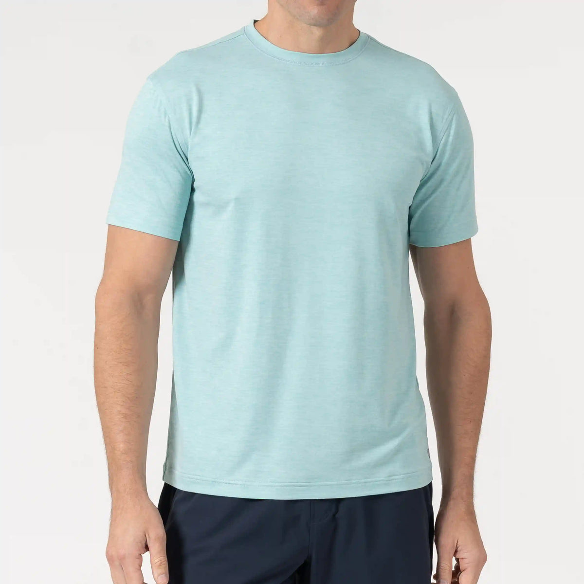 Tailwind Performance Tee | Heather - Antigua Green/White