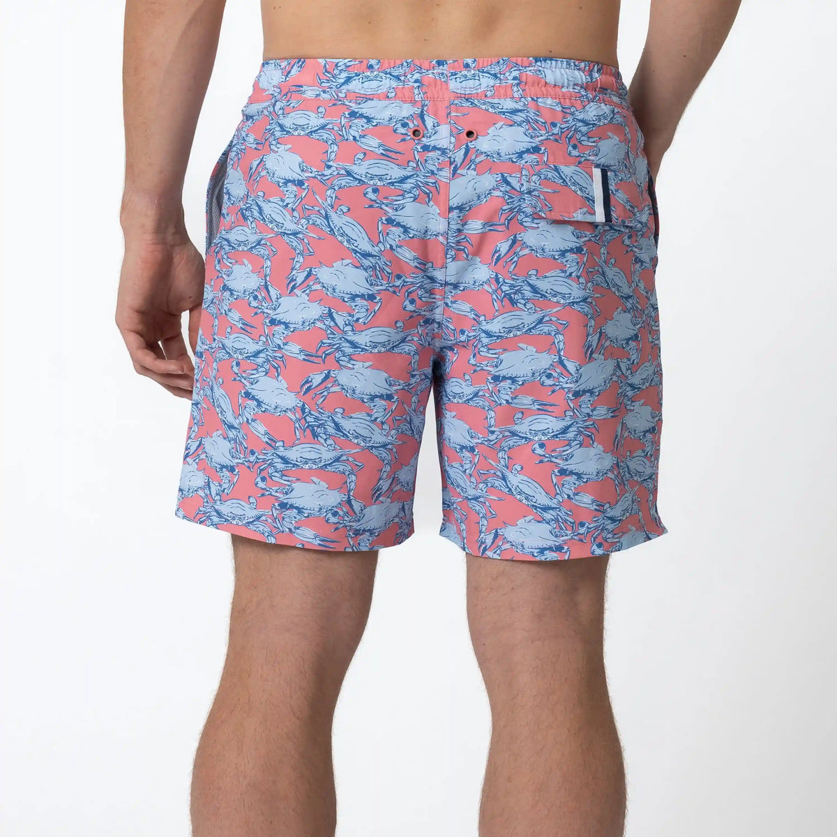 Medley Swim Trunk | The Claws - Washed Red/Baby Blue