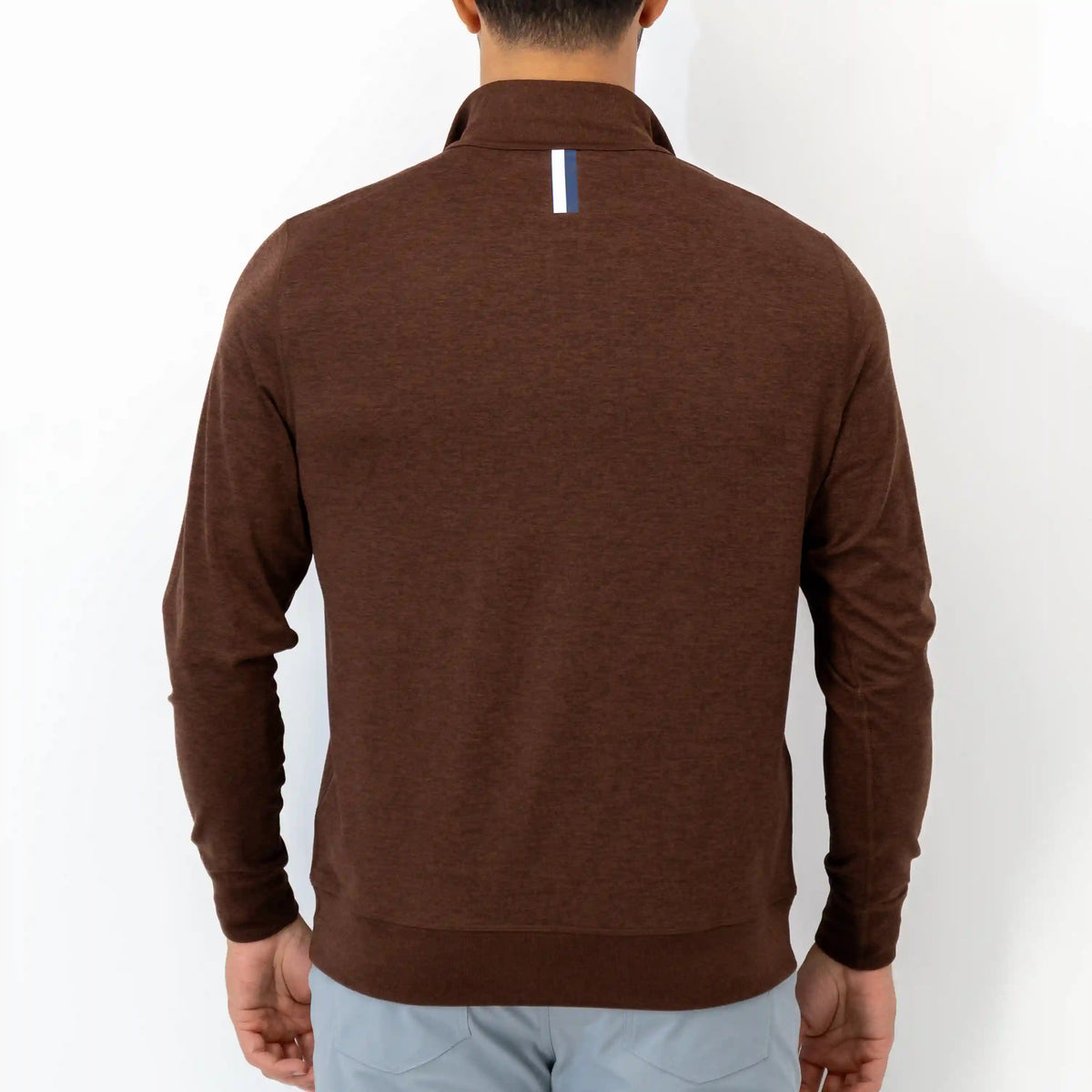 Pace Q-Zip Pullover | Heather - Cocoa/Espresso