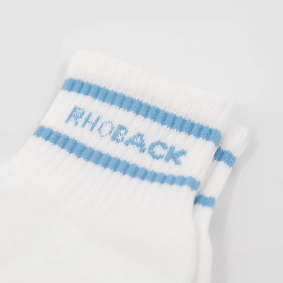 Stratus Performance Half Crew Socks | Solid - White - Pure Blue
