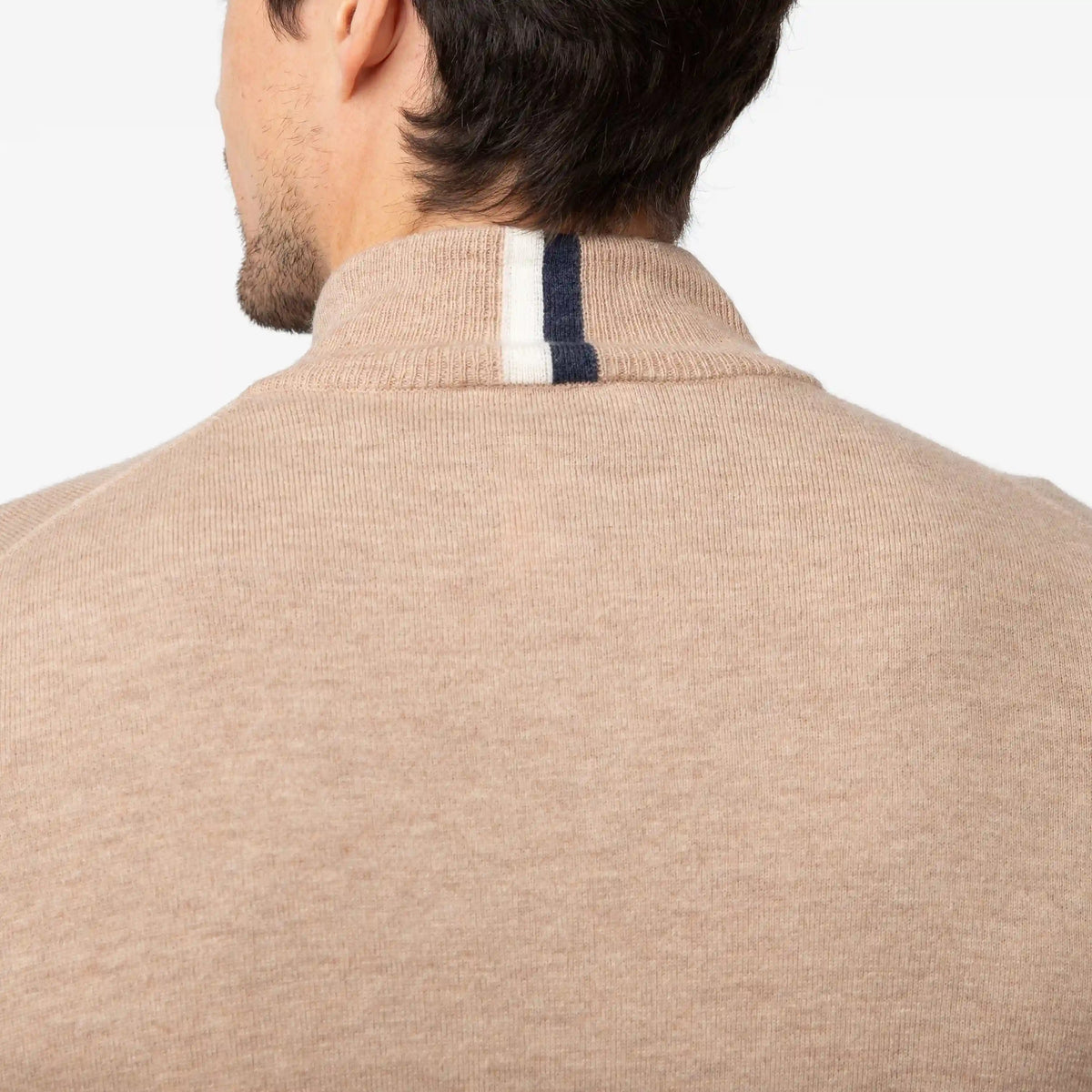 Hogan Q-Zip Sweater | Heather - Sepia/Sepia