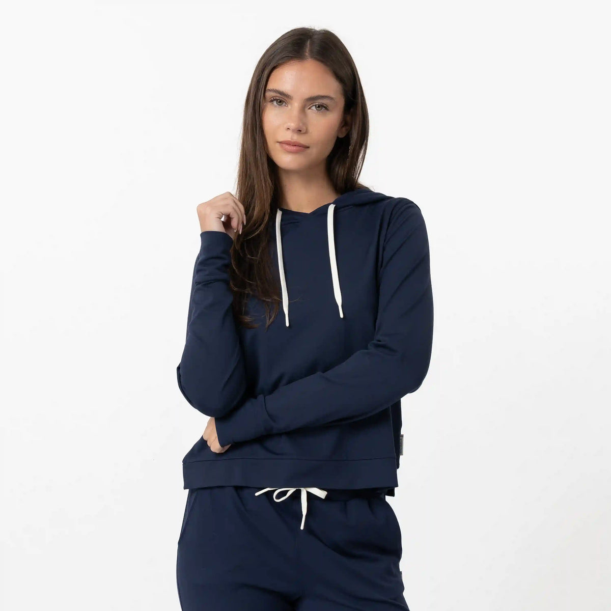 Tempo Performance Hoodie | Solid - Fleet Navy