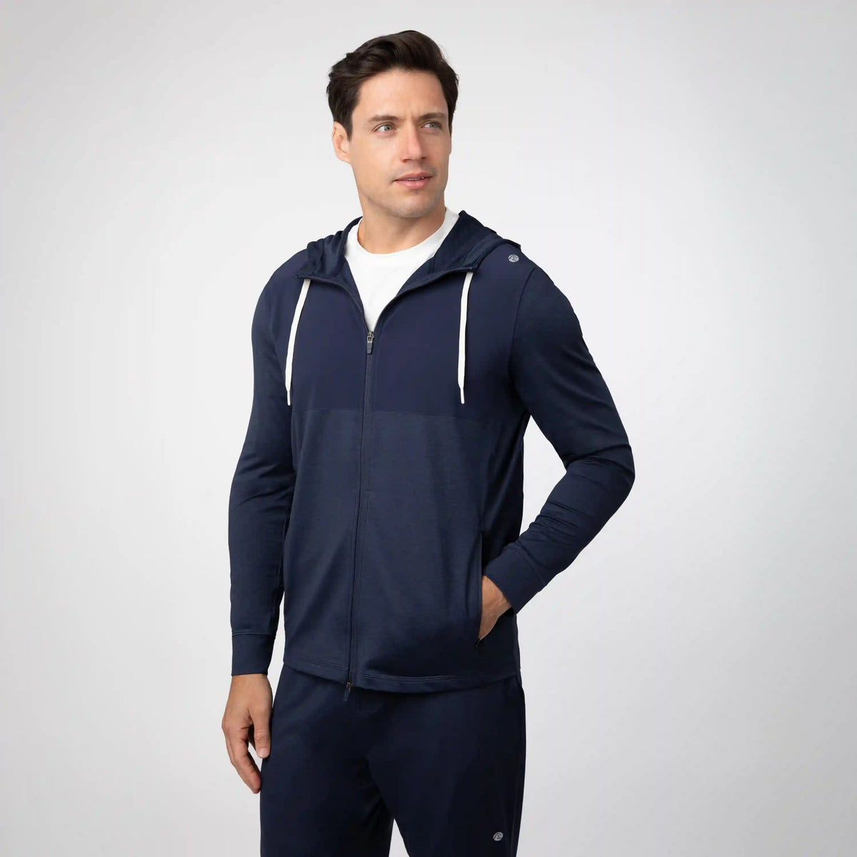 Sprint Full-Zip Hoodie | Heather - Fleet Navy/Fleet Navy