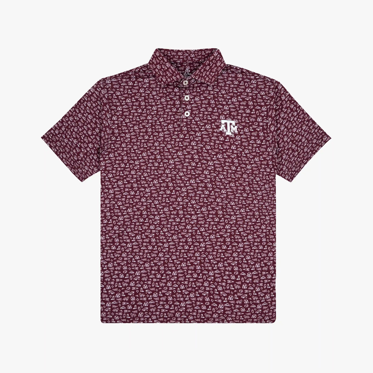 The Youth Texas A&M Gameday 2.0 | Collegiate Polo | The Texas A&M Gameday 2.0 - Burgundy/White - 1