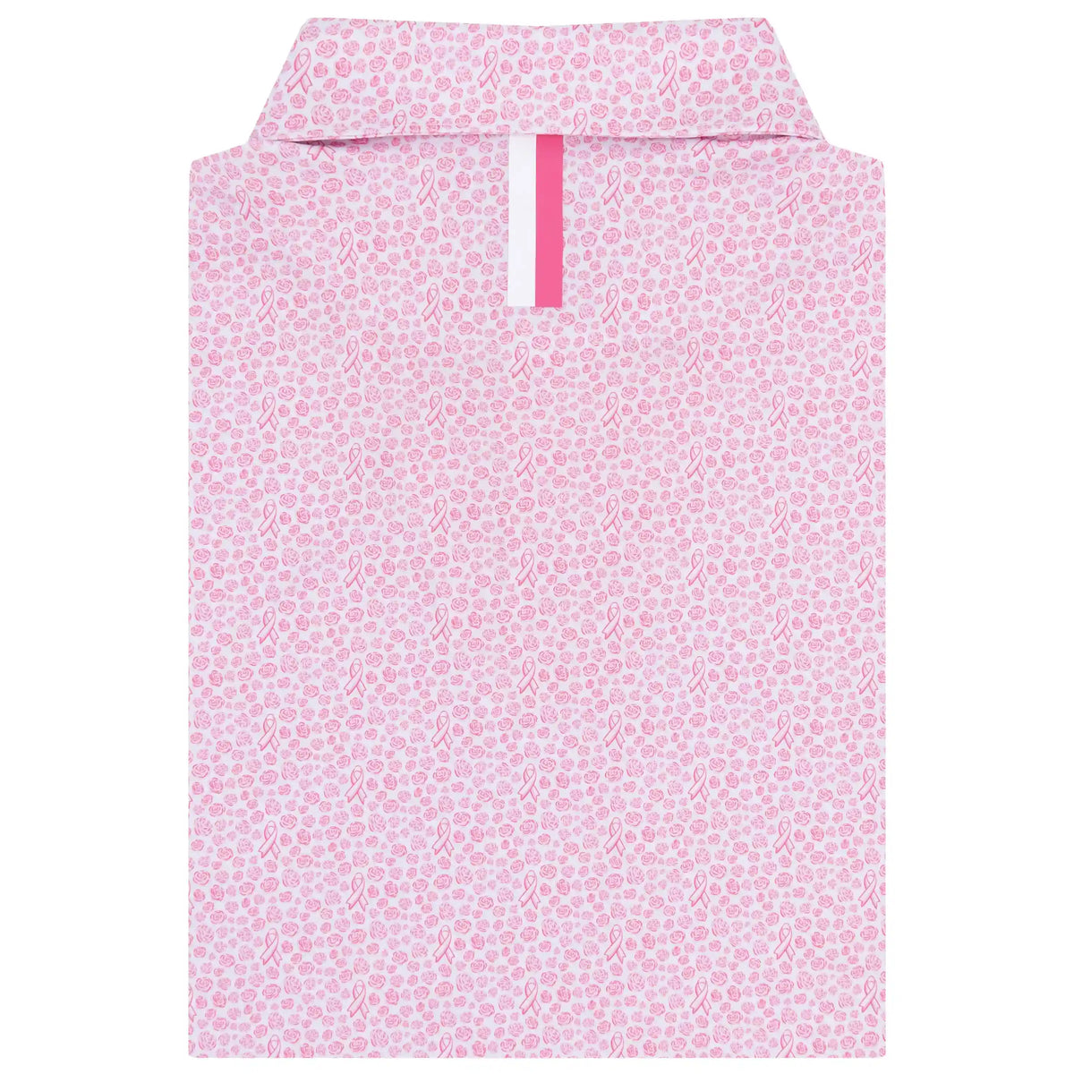 The Ribbons & Roses | Performance Polo | The Ribbons & Roses - White/Lotus Pink