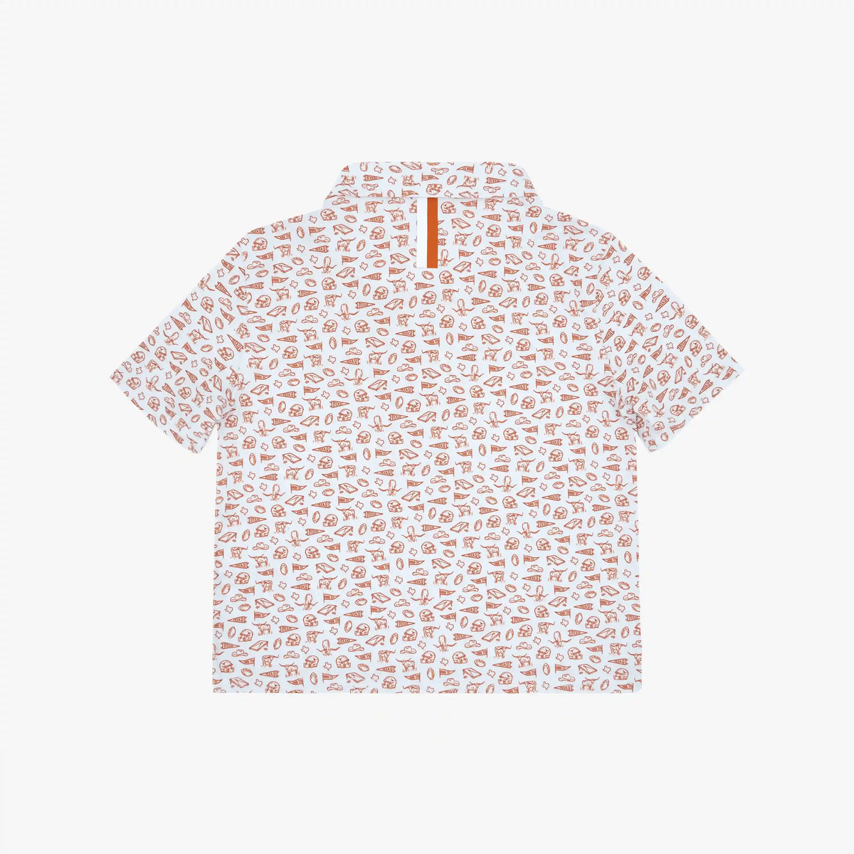 The Lil' Texas Gameday 2.0 | Collegiate Polo | The Texas Gameday 2.0 - White/Rust Orange - 1