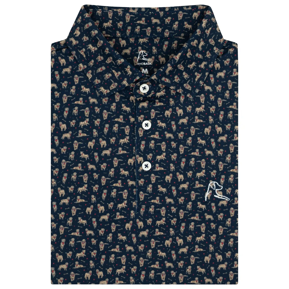 The Golden 2.0 | Performance Polo | The Golden 2.0 - Fleet Navy/Desert Sands