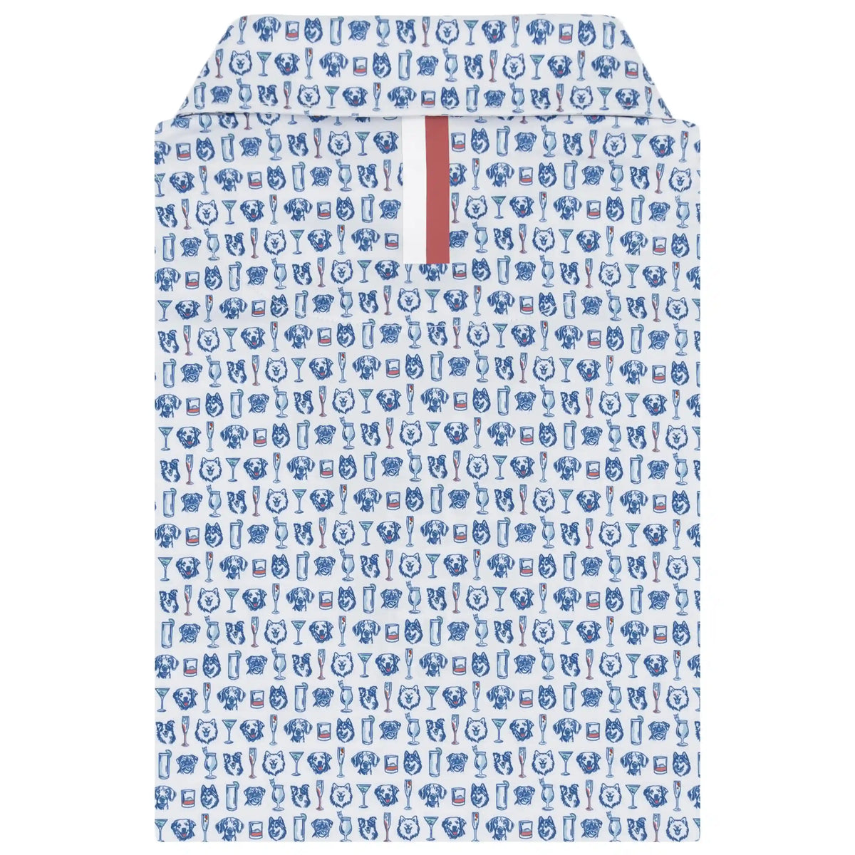 The Hair Of The Dog | Performance Polo | The Hair Of The Dog - White/Short Stop Blue