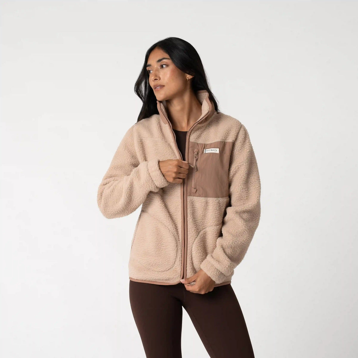 Summit Crest Full-Zip Jacket | Solid - Latte - Sepia (Women's)