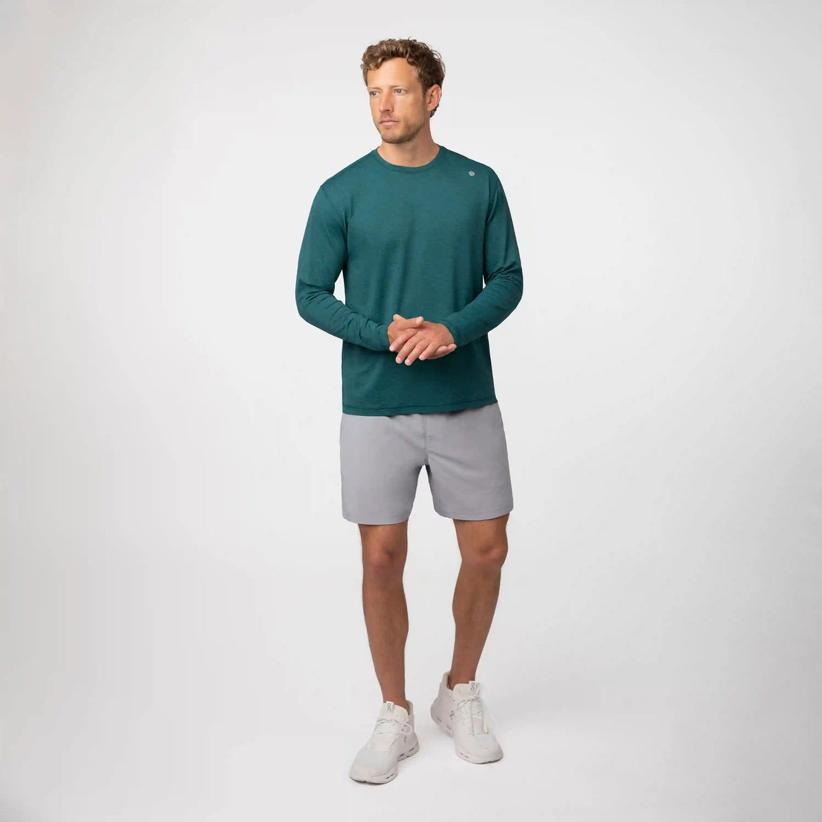 Blitz Tech Long Sleeve Tee 2.0 | Heather - Midnight Green/Midnight Green