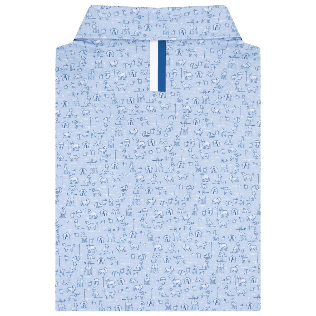 The Man's Best Caddy | Performance Polo | The Man's Best Caddy - Baby Blue/Short Stop Blue