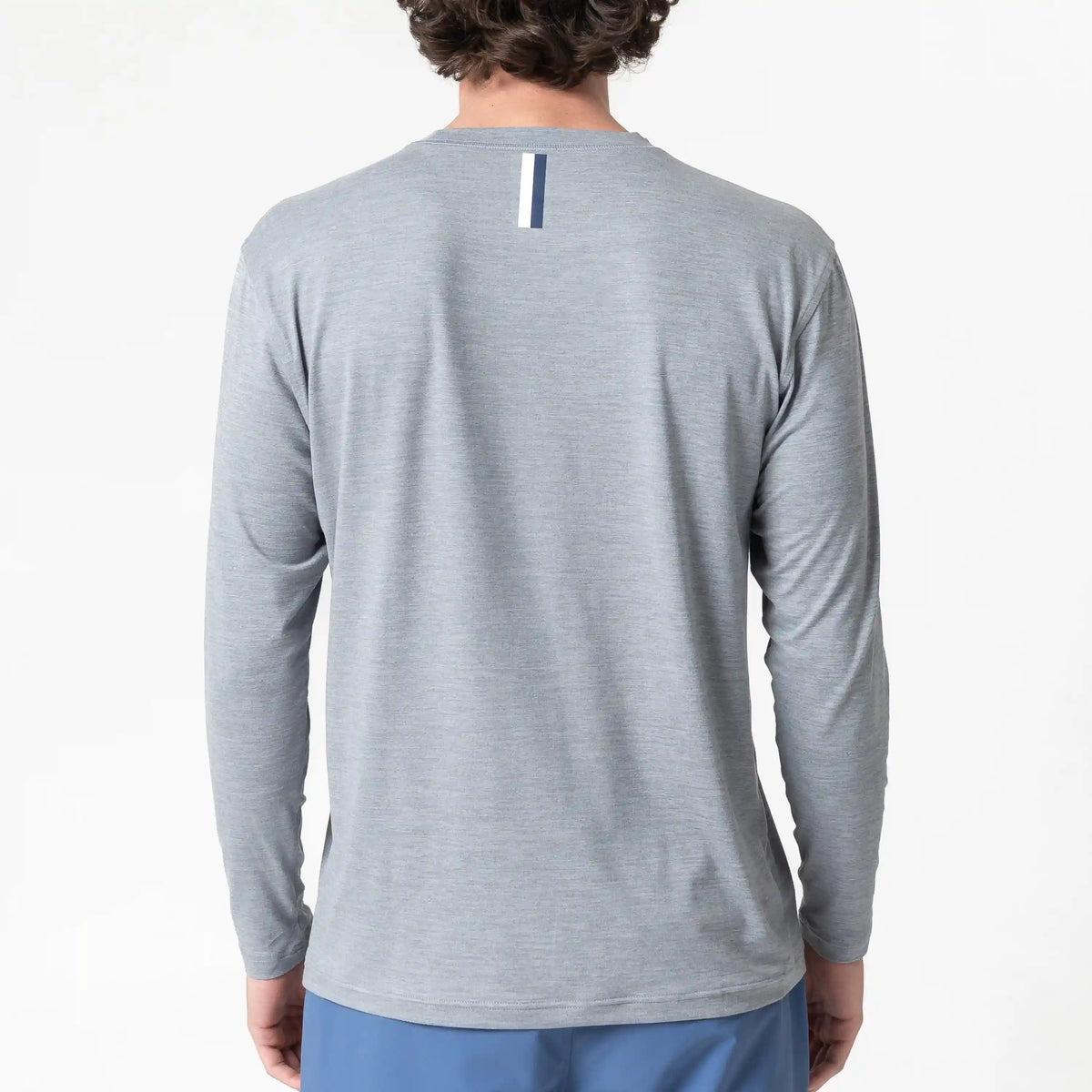 Tailwind Performance Long Sleeve Tee | Heather - Stainless Steel/Thunder Grey