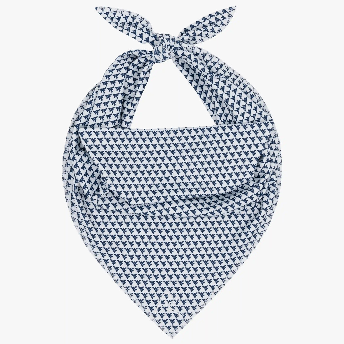 The West Virginia Mountaineers® | Collegiate Bandana | The West Virginia Mountaineers® - White/Indigo Blue