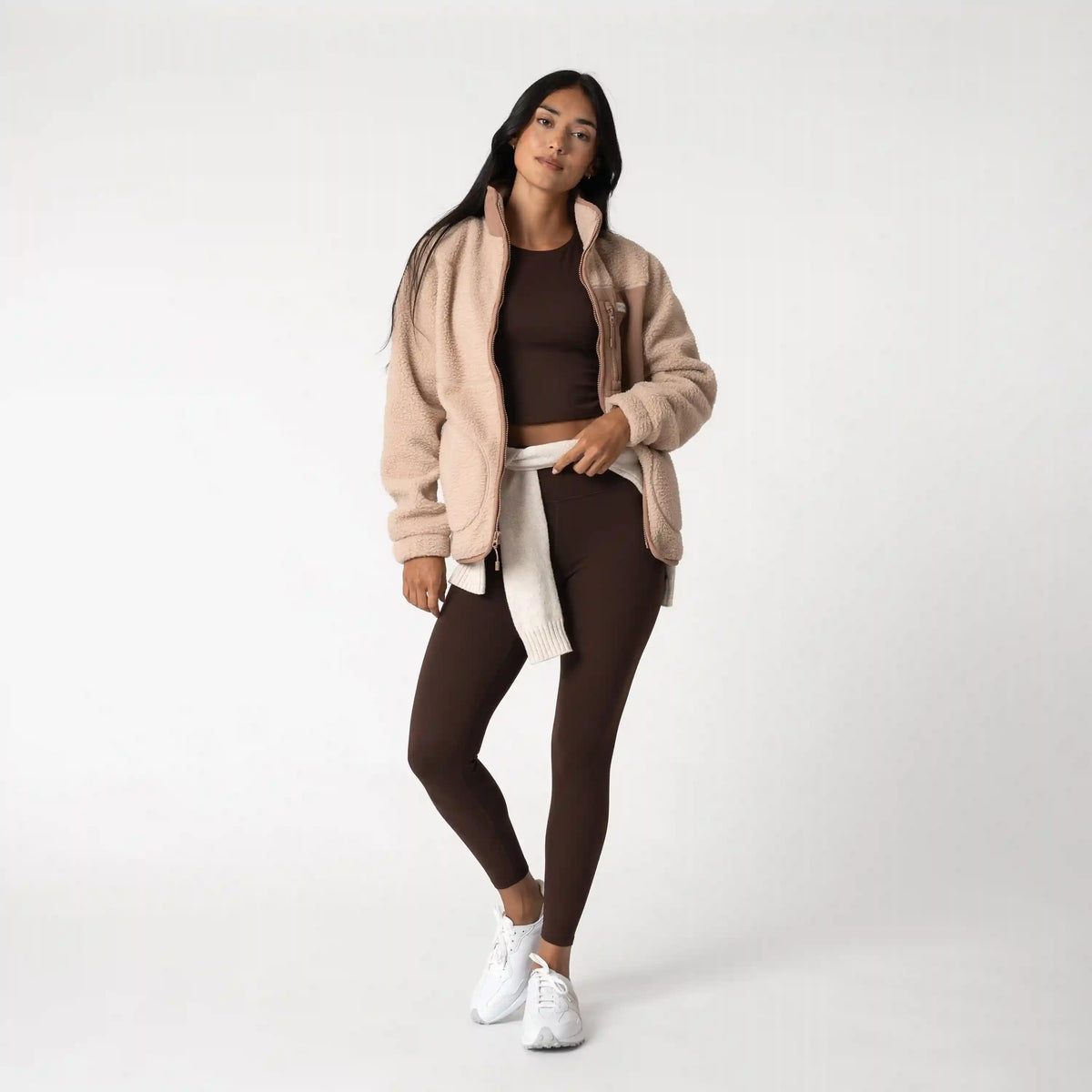 Summit Crest Full-Zip Jacket | Solid - Latte - Sepia (Women's)