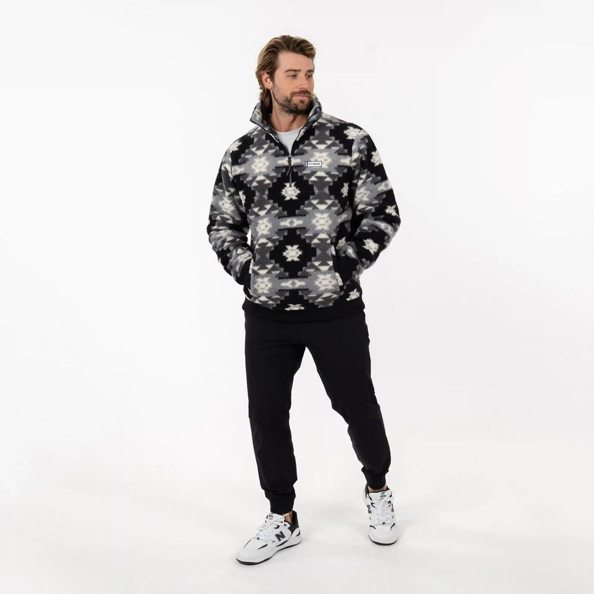 Summit Fleece Pullover | The Jackson - Midnight Black/Thunder Grey