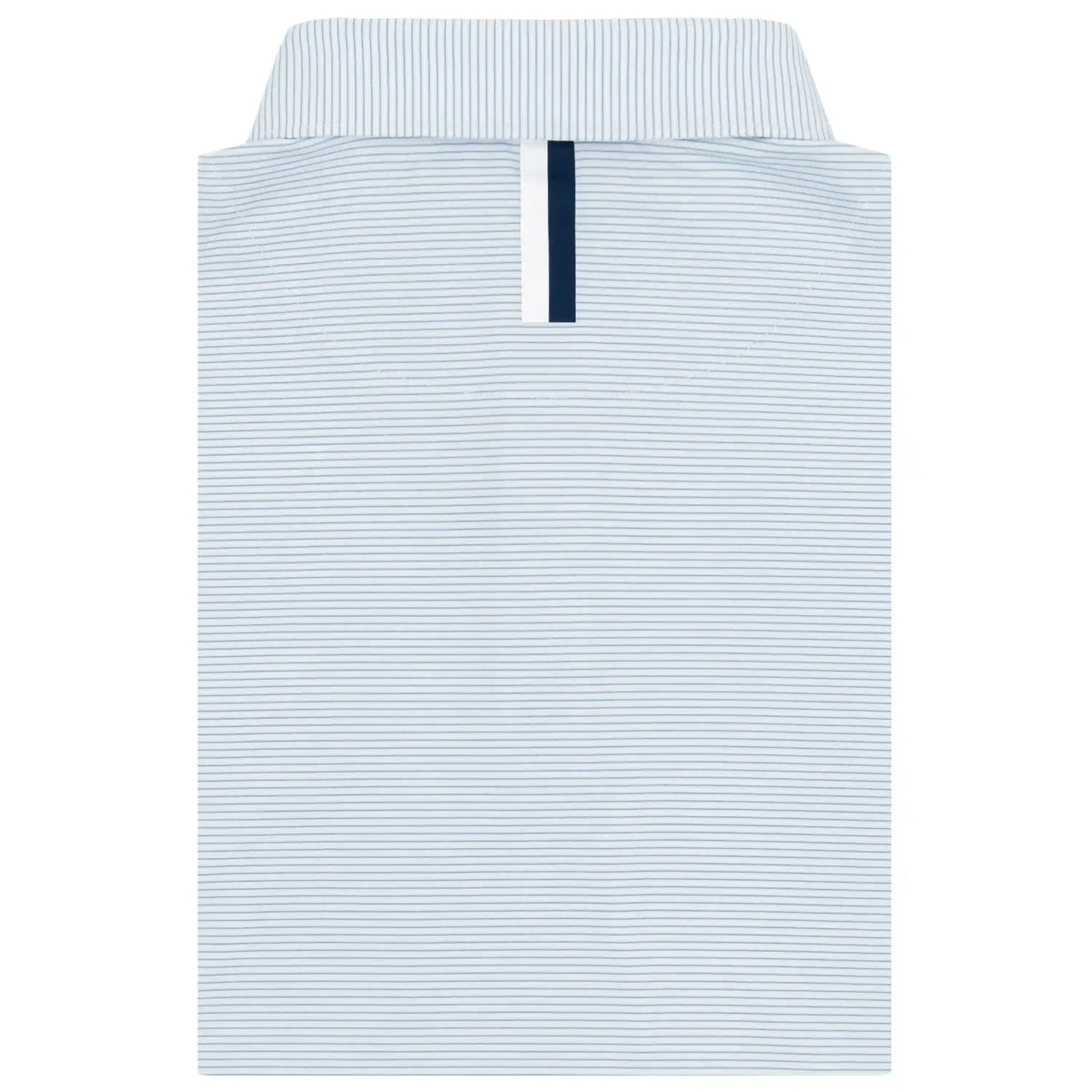 The Shell Stripe | Performance Polo | The Shell Stripe - White/Potomac Blue