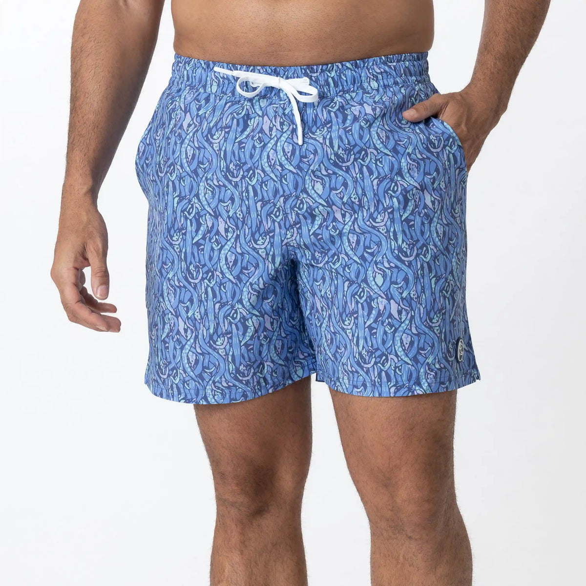 Medley Swim Trunk | The Kraken - Flag Blue/Lavender Blue