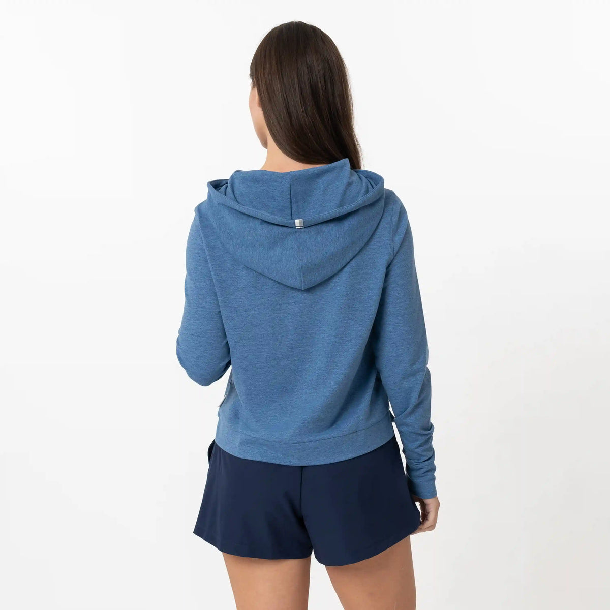 Tempo Performance Hoodie | Heather - Coastal Blue/Potomac Blue