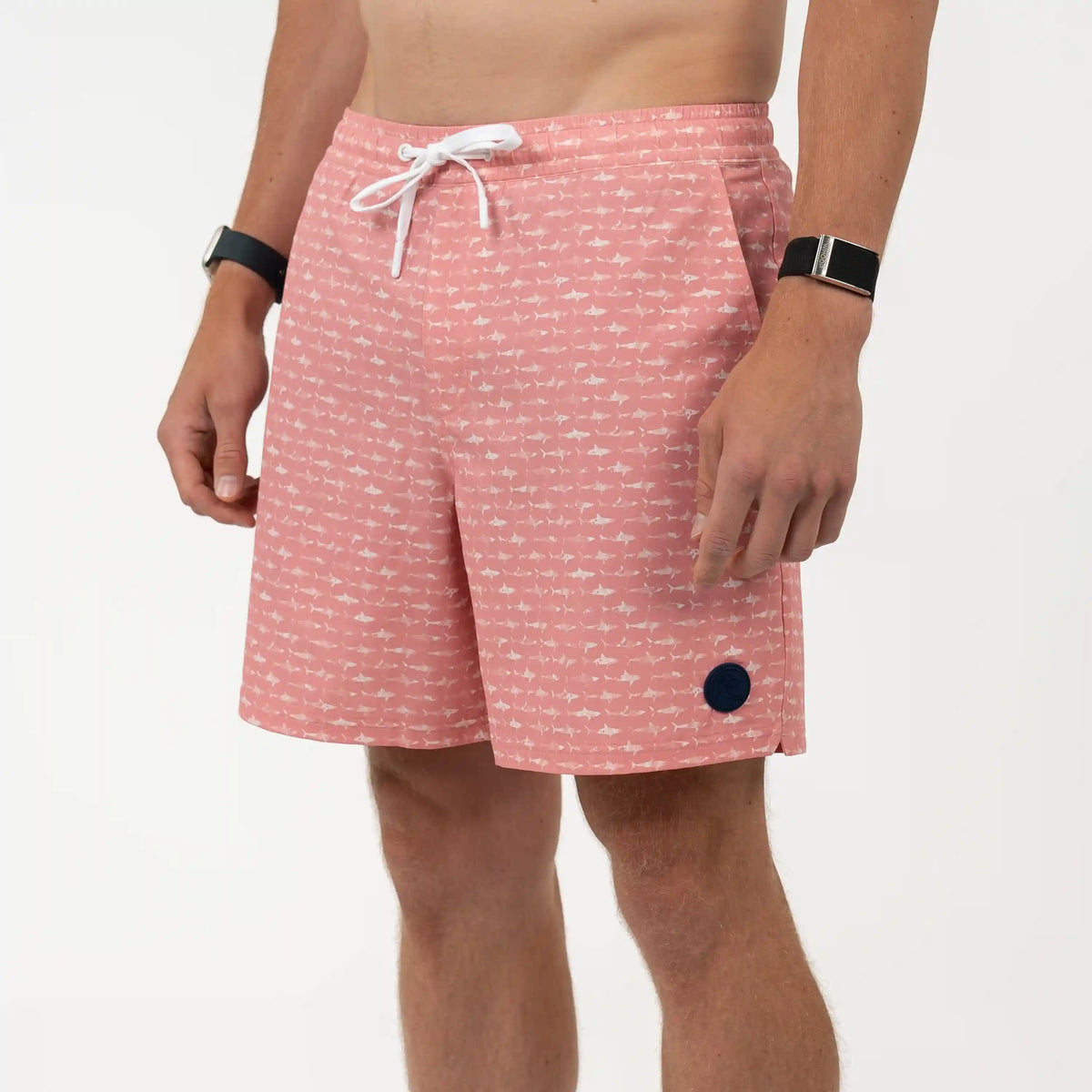 Medley Swim Trunk | The Shark - Washed Red/White