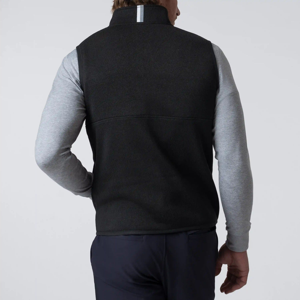 Peak Sweater Fleece Vest | Solid - Midnight Black