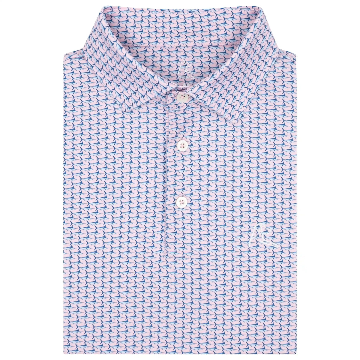 The Marlin | Performance Polo | The Marlin - Lotus Pink/Marine Blue