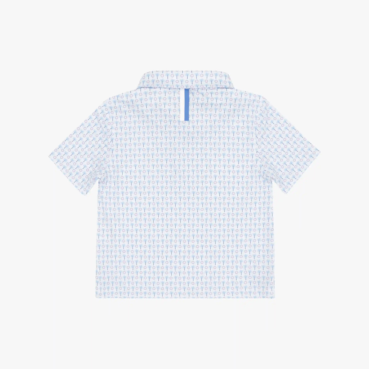 The Lil' Spring Ball | Performance Polo | The Spring Ball - White/Baby Blue