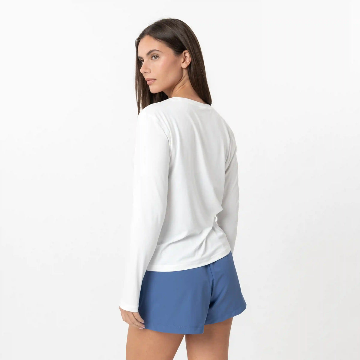 Drift Performance Long Sleeve Tee | Solid - White
