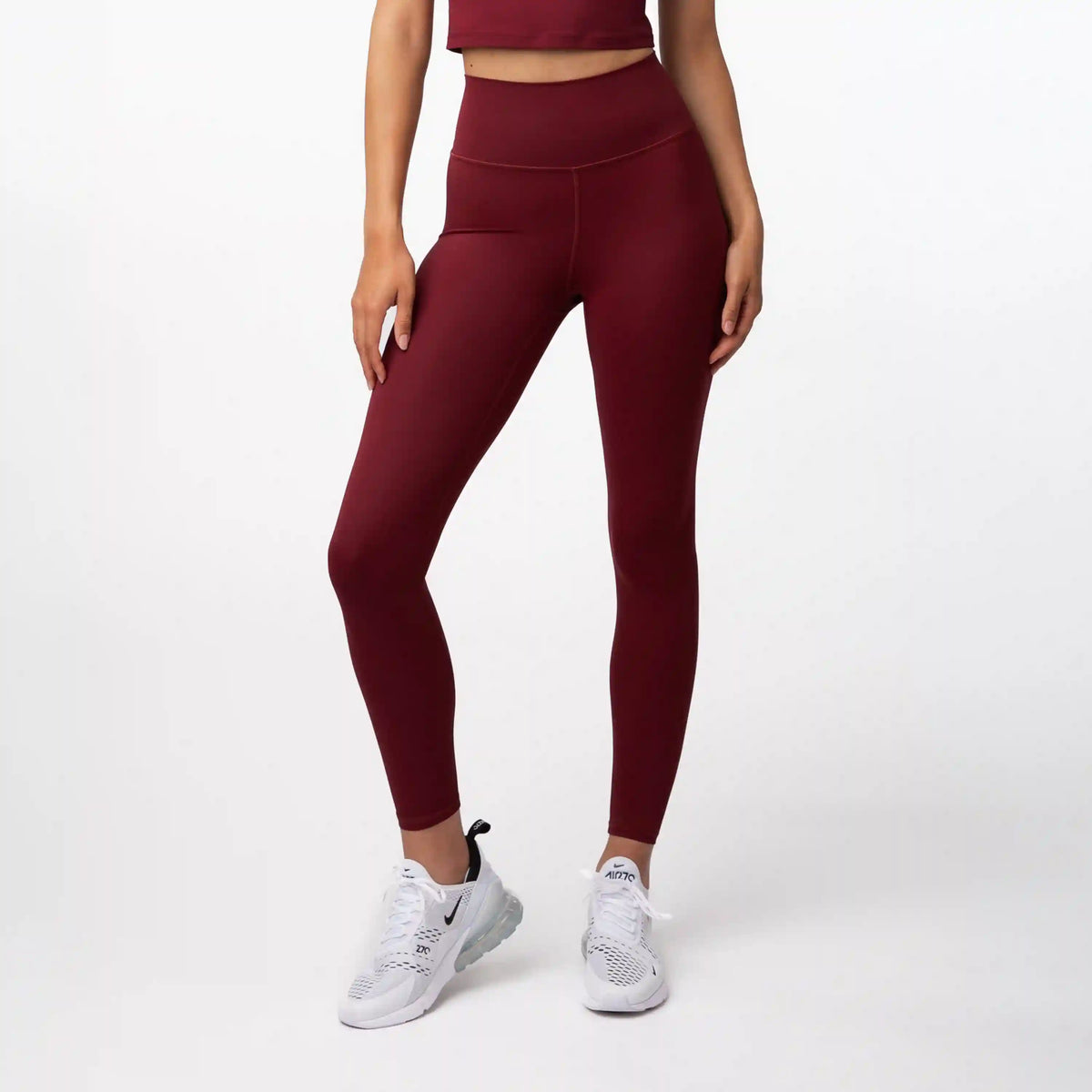 Vista High-Rise Legging | Solid - Merlot