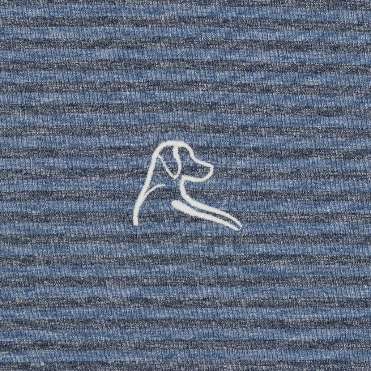 The Barts Heather Stripe | Performance Polo | The Barts Heather Stripe - Coastal Blue/Fleet Navy