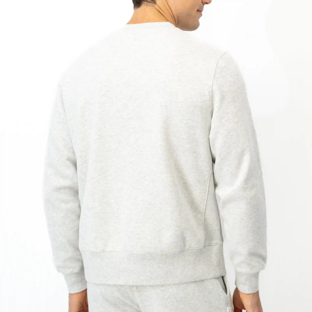 Ready Crewneck | Heather - Ivory - RBUSA ARCH 1 NAVY