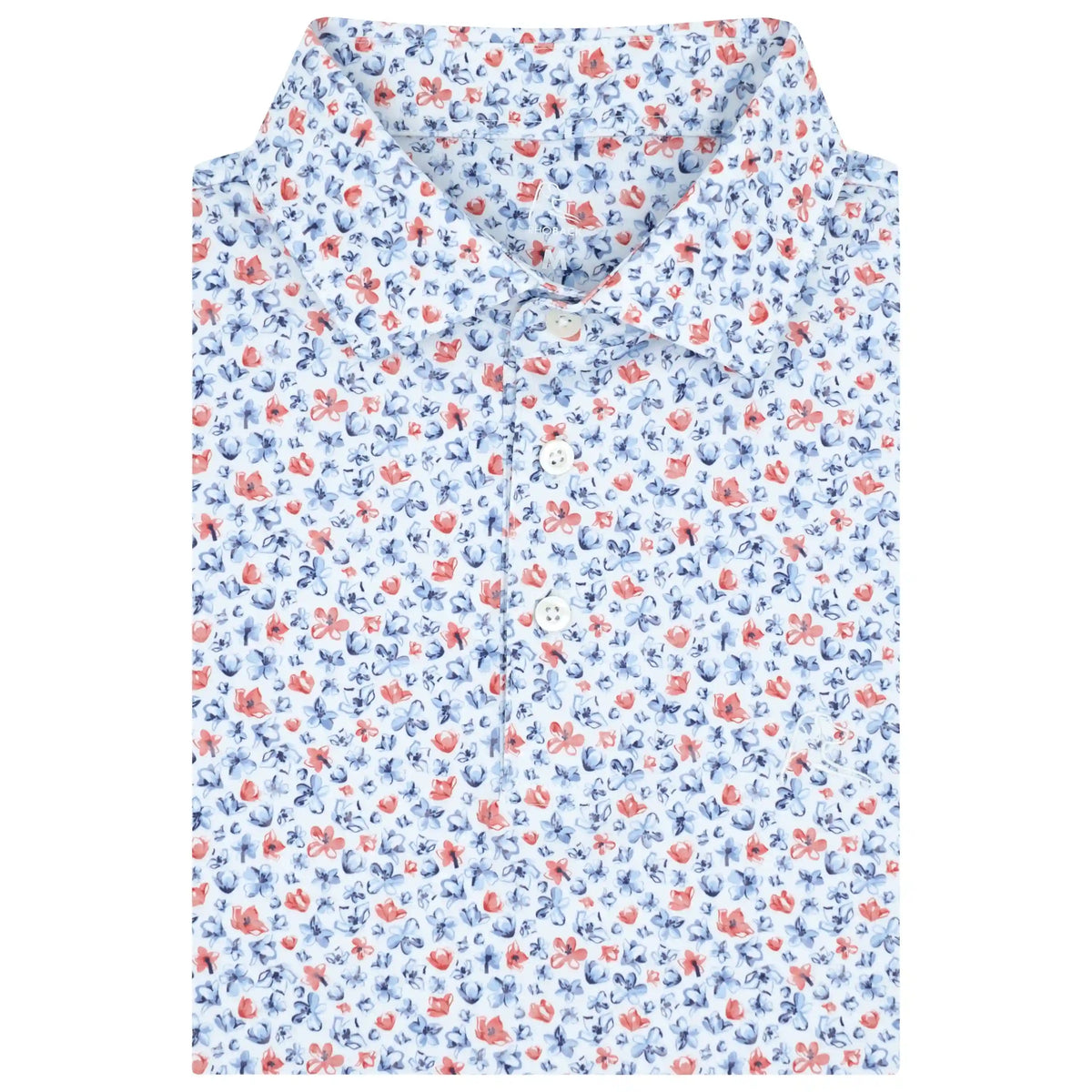 The Daybreak | Performance Polo | The Daybreak - White/Baby Blue