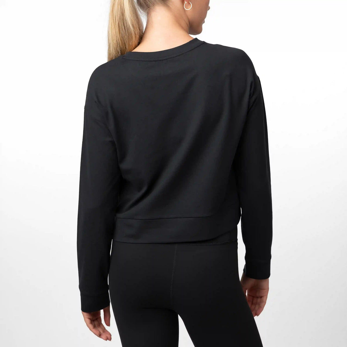 Tempo Crewneck | Solid - Midnight Black