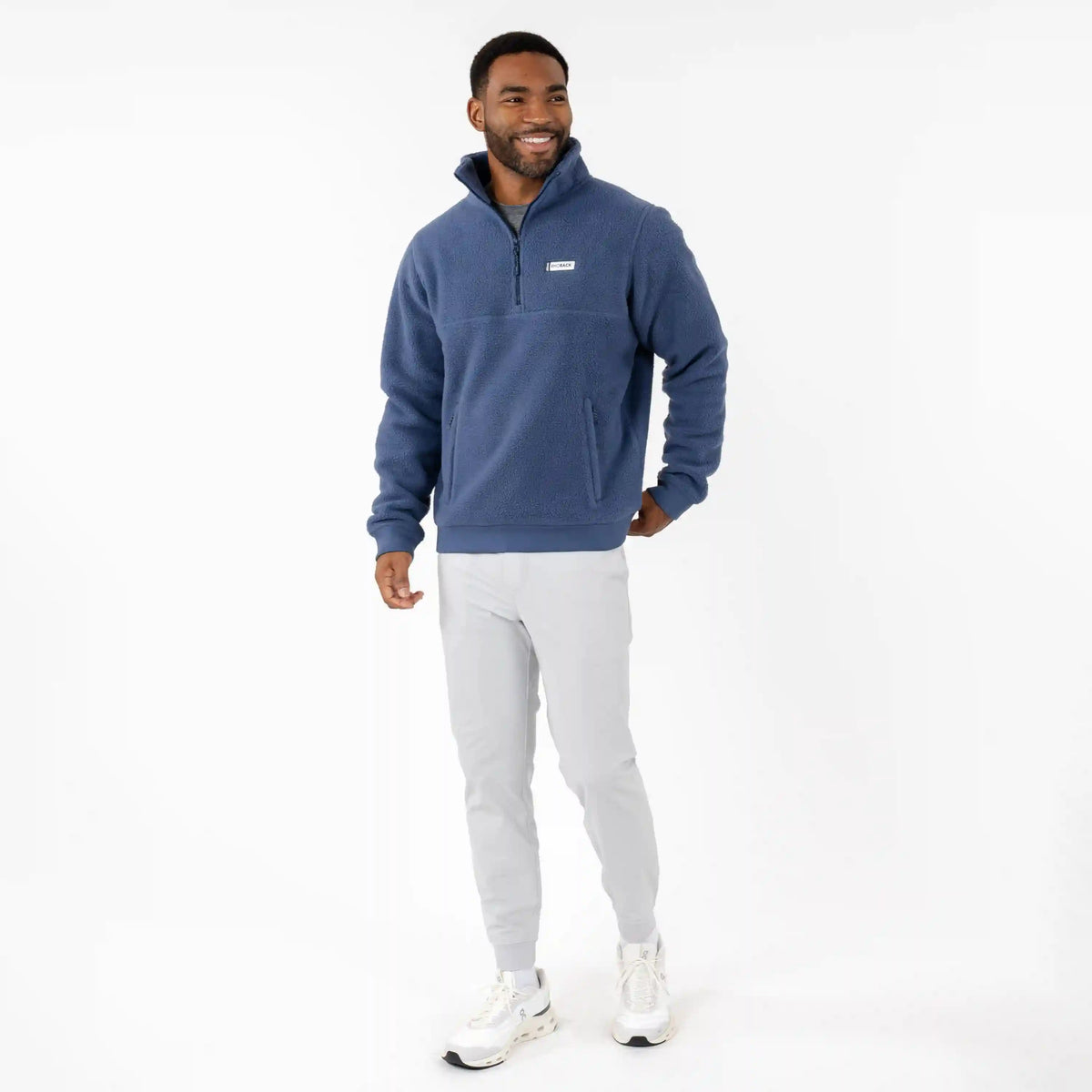 Summit Fleece Pullover | Solid - Slate Blue