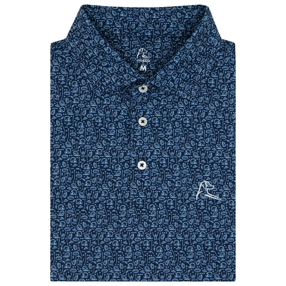 The Hail Mary | Performance Polo | The Hail Mary - Fleet Navy/Oxford Blue