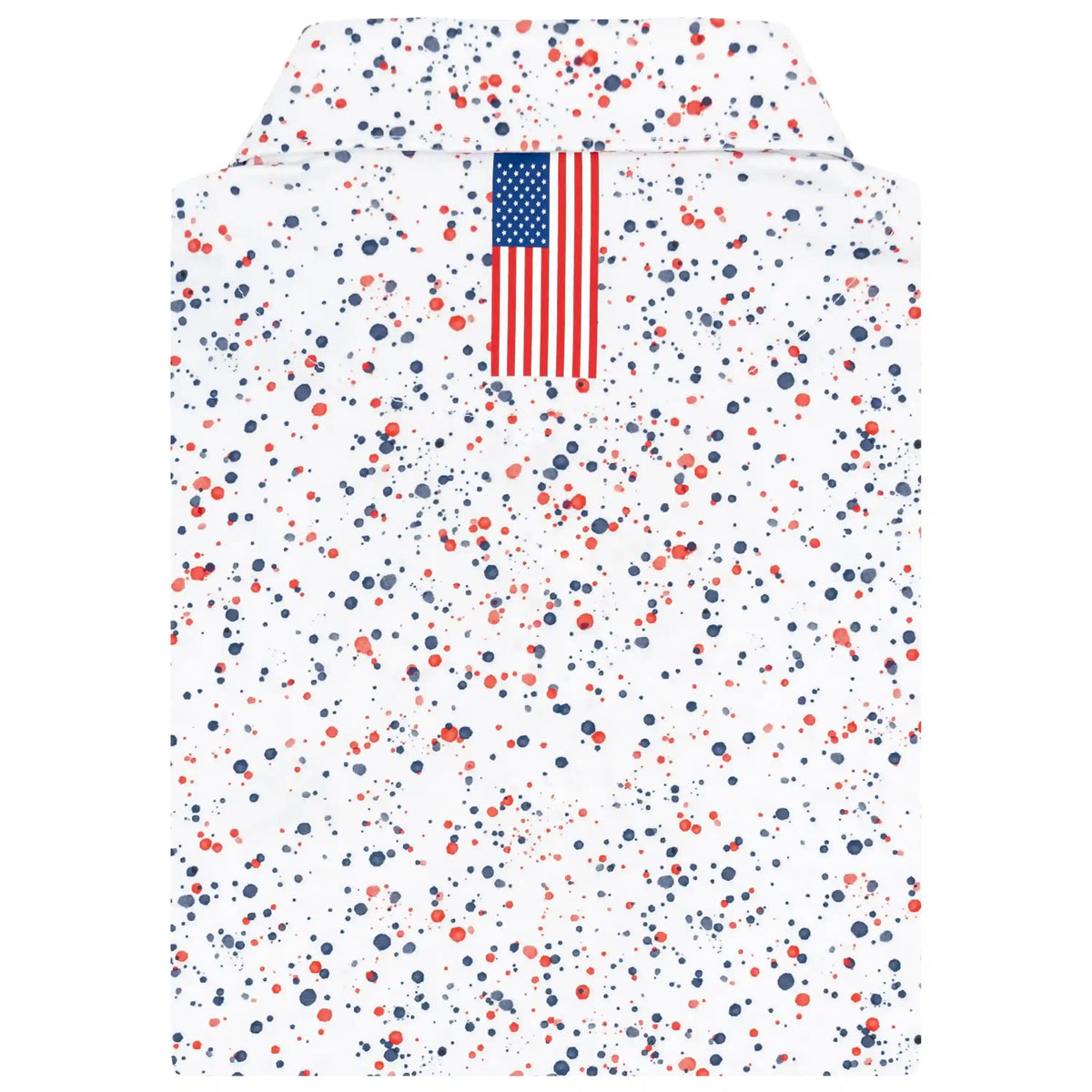 The Bootleg Splatter | Performance Polo | The Bootleg Splatter - White/Classic Red - USA