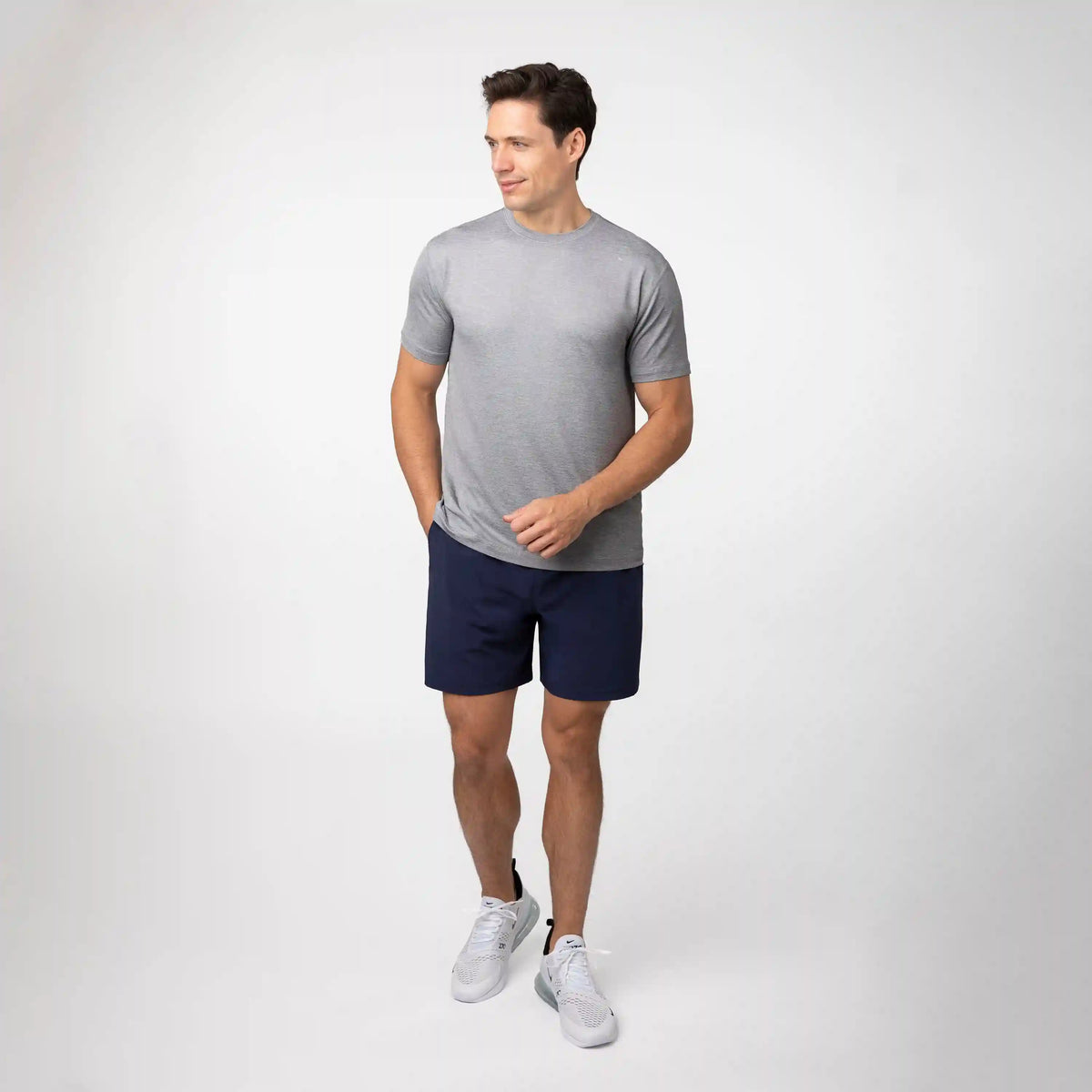 Blitz Tech Tee 2.0 | Heather - Stainless Steel/Stratus Grey