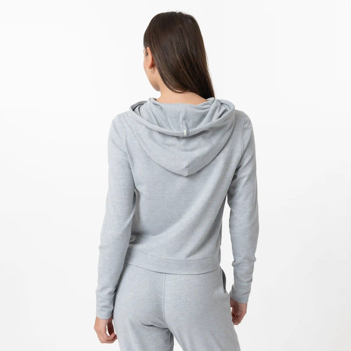 Tempo Performance Hoodie | Heather - Stainless Steel/White