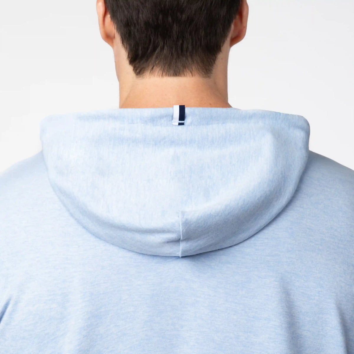 Hesi Performance Hoodie | Heather - Oxford Blue/White