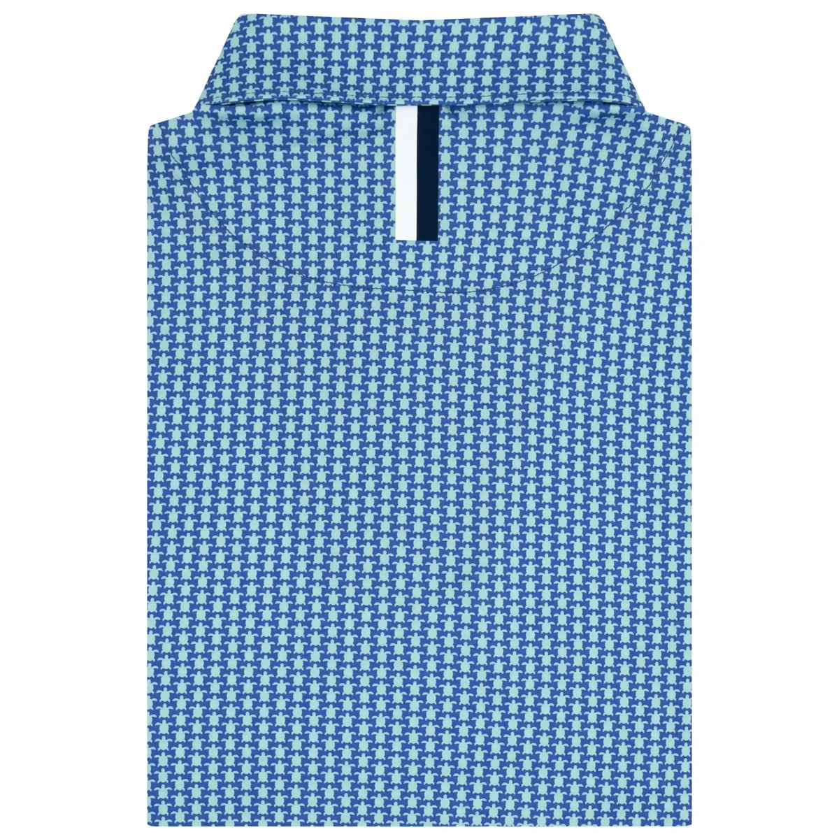 The Turtle Tile | Performance Polo | The Turtle Tile - Bunker Blue/Antigua Green